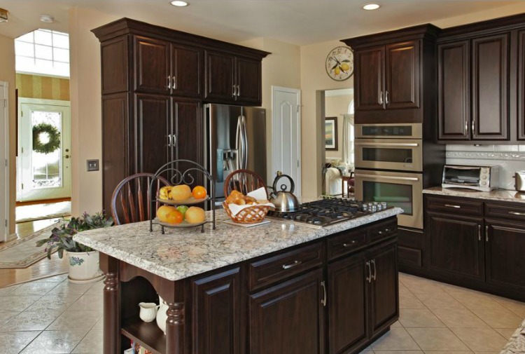 Budget kitchen remodel with refaced kitchen cabinets and cambria quartz countertops