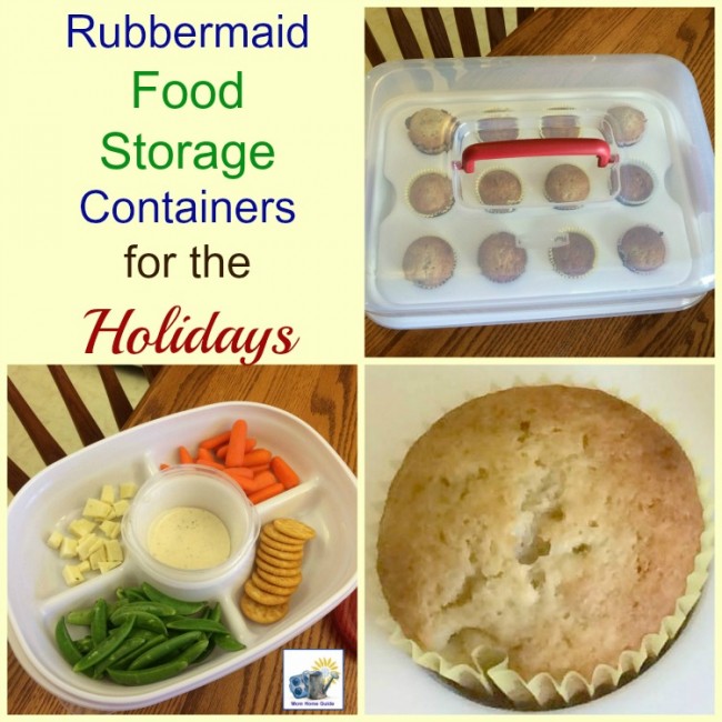 Banana Muffins & Rubbermaid Food Storage Containers