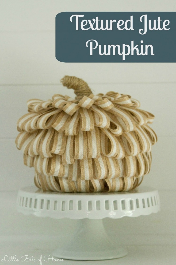 textured jute pumpkin for fall