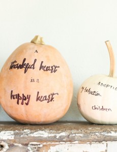 Thankful pumpkin craft project