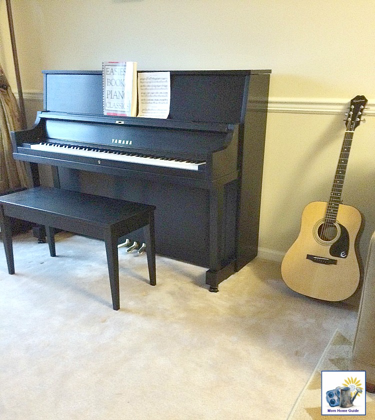 New Epiphone guitar and Yamaha piano