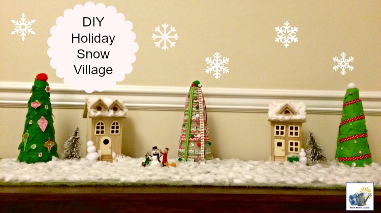 A simple and inexpensive DIY holiday snow village for Christmas! I always wanted one of these!