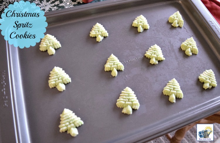 Christmas spritz cookies are easy and fun to make for Christmas