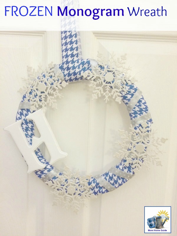 winter monogram wreath