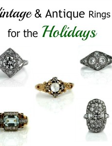 Vintage and antique diamond rings that would be perfect for a holiday engagement!