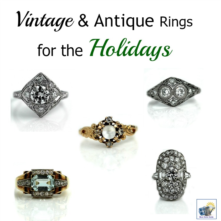 Vintage and antique diamond rings that would be perfect for a holiday engagement!