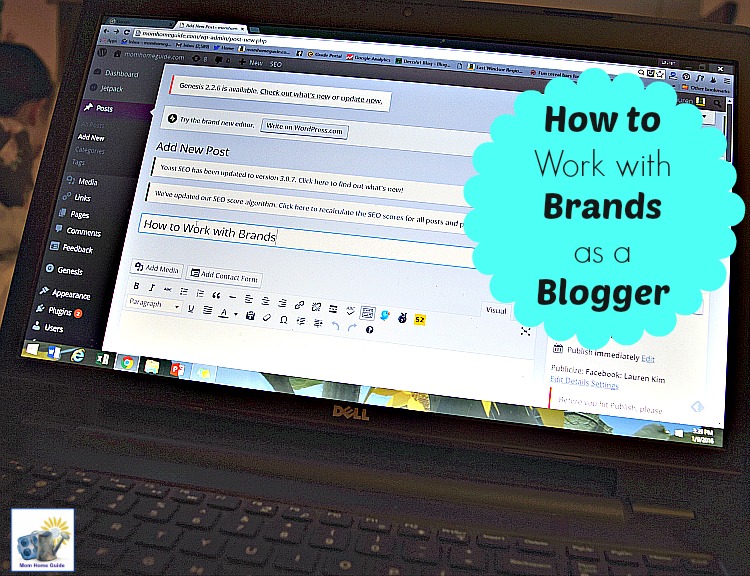 Valuable information on how to work with brands to make money through your blog