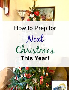 How to prepare for next Christmas this year to make your next Christmas season easy!