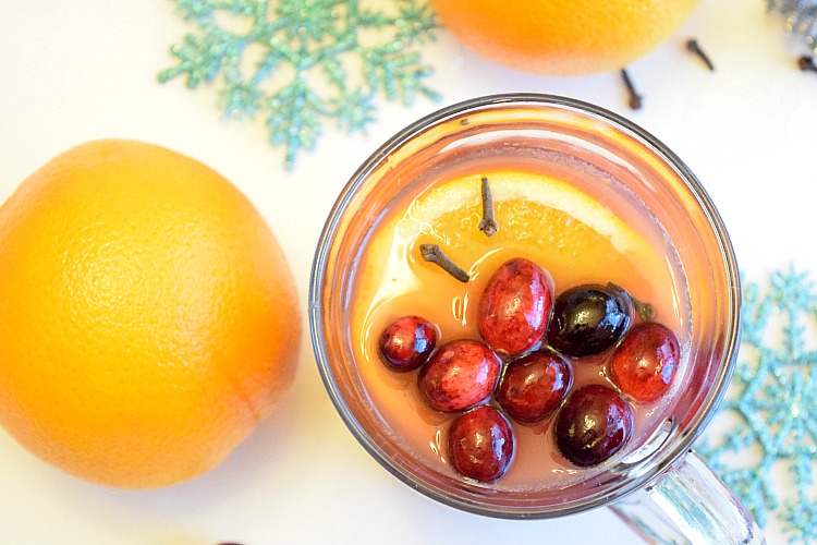 winter cranberry orange drink recipe