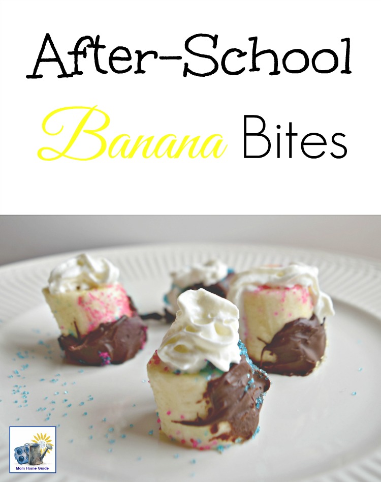 Banana bites are a quick, easy and fun to make after school treat