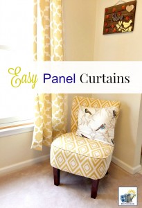 easy DIY panel curtains