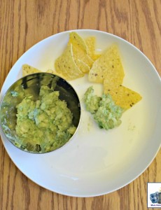 A bowl of homemade guacamole