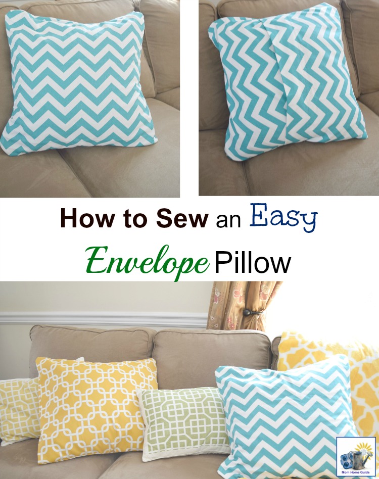 Download How to Sew an Easy Envelope Pillow Cover - momhomeguide.com