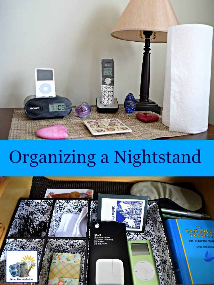 organizing a nightstand