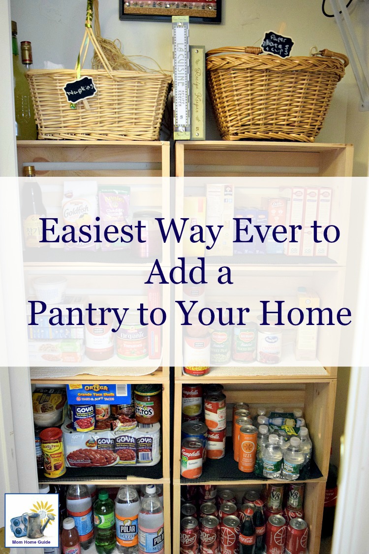 Easiest way ever to create a beautiful and organized pantry in your home! Love this!