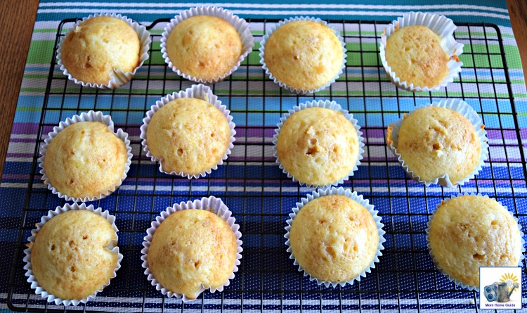 Poke holes in the top of cupcakes to allow the flavoring to sink in -- I drizzled coffee on top!
