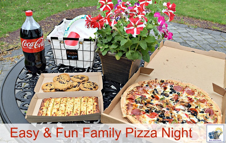 easy and fun family pizza night -- I got a really inexpensive family combo pack from Sam's Club for a great meal