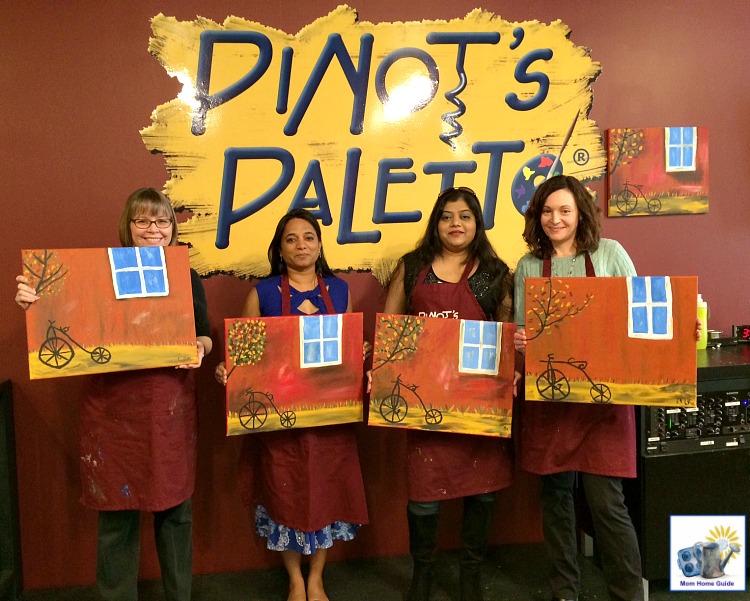 pinot's palette painting class in princeton