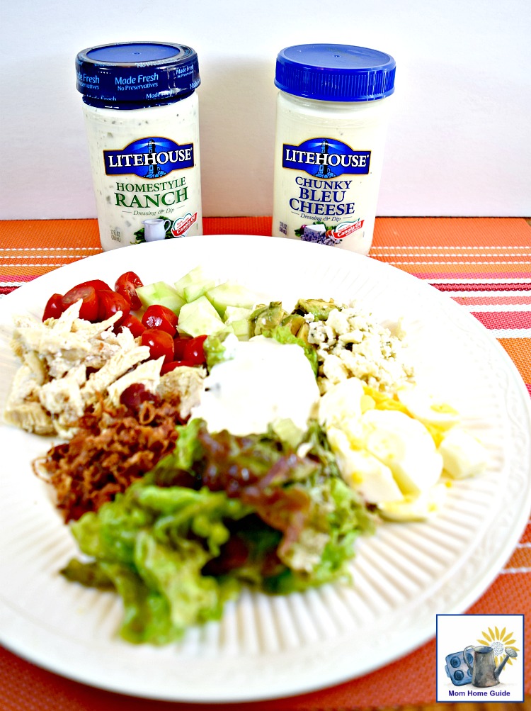 I like to use Litehouse fresh salad dressings from the refrigerated section in the produce area of my grocery store