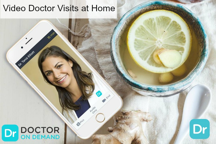 Doctor visits are convenient with video doctor visits by Doctor on Demand