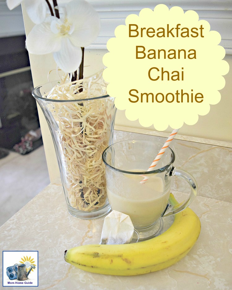 I love breakfast banana chai smoothies -- they are creamy and sweet. Plus, they have a little bit of spice, and some caffeine, too!