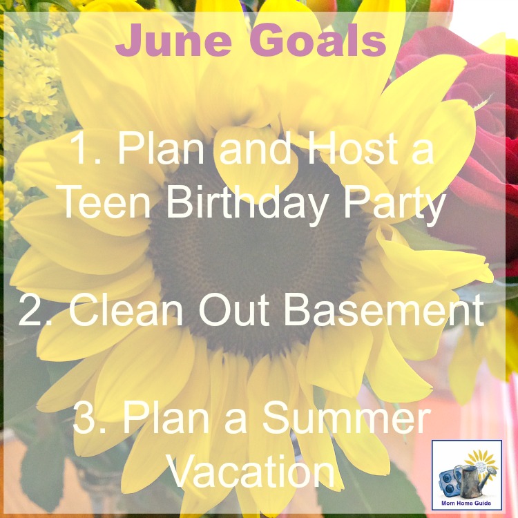 To help get things done this month, I've come up with a list of goals for June