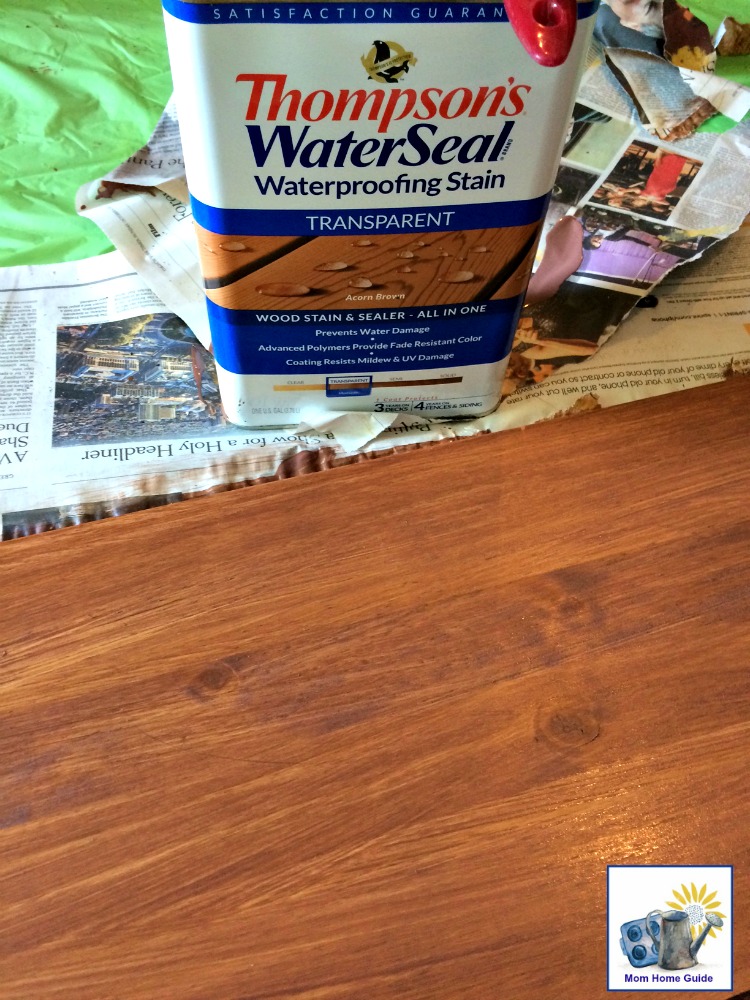 Thompson's Waterseal waterproofing stain in acorn brown is perfect for outdoor projects