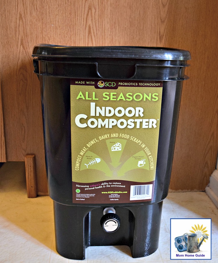 This kitchen composter from UncommonGoods is helpful for composting kitchen waste
