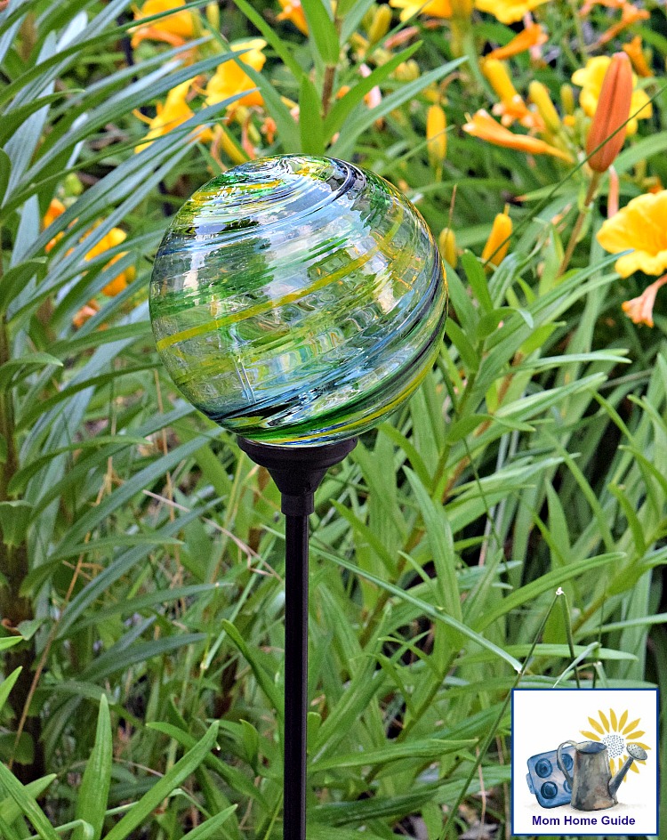 Solar Light Garden Stake - Swirl Globe from UncommonGoods