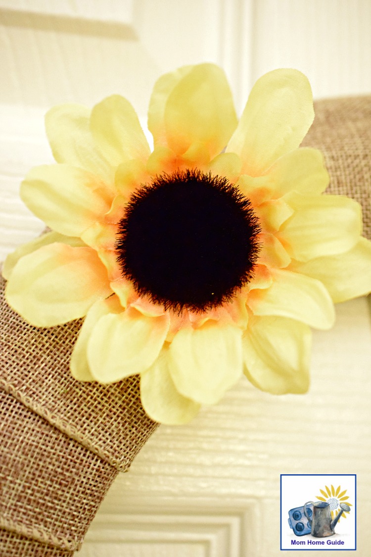 sunflower burlap wreath