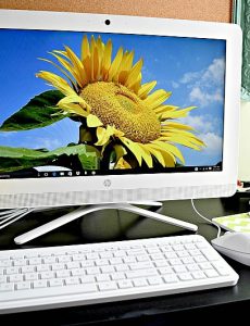 The new HP All-in-One computer is perfect for a family computer command center