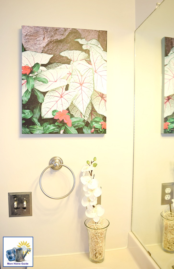 I love the custom art I made for my home's master bathroom using Canvas Factory.