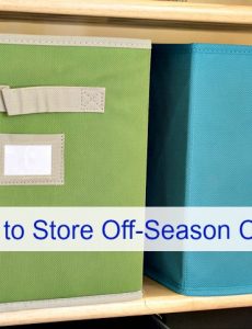 how to store off-season summer and winter clothing