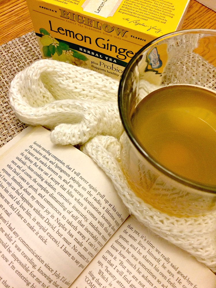 A book and a soothing cup of tea