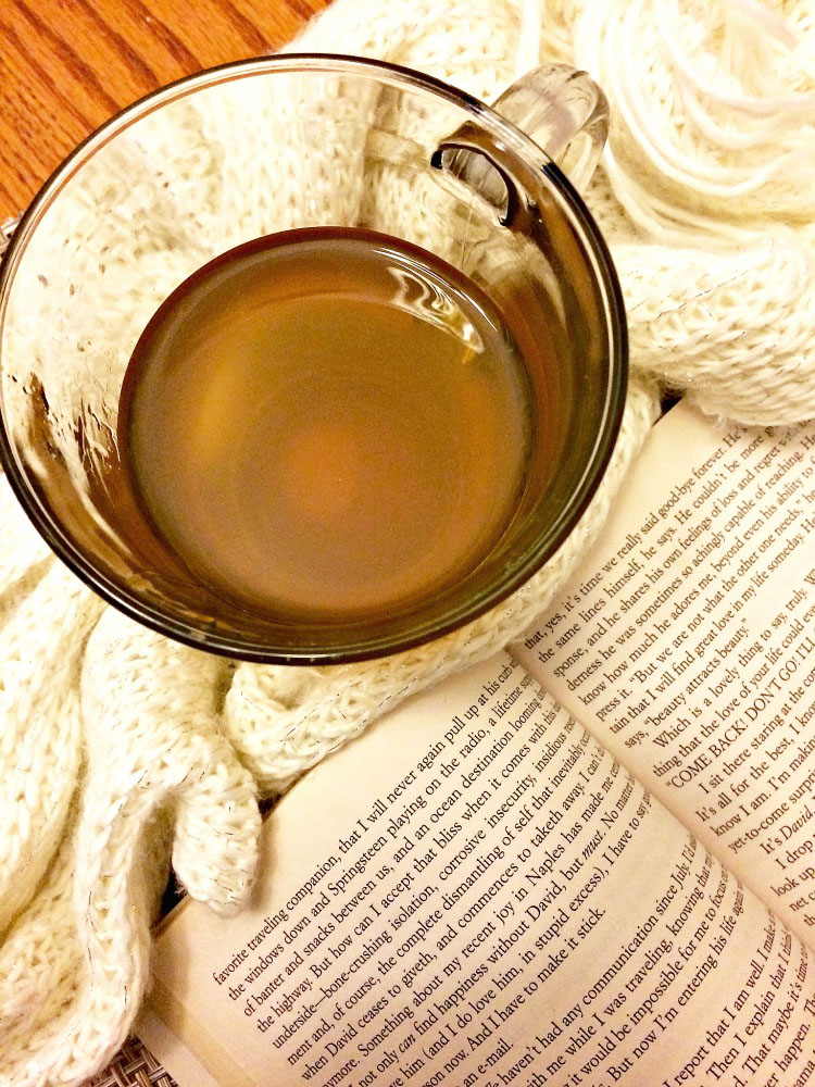 A good recipe for when you're feeling under the weather -- a good book and a hot cup of tea