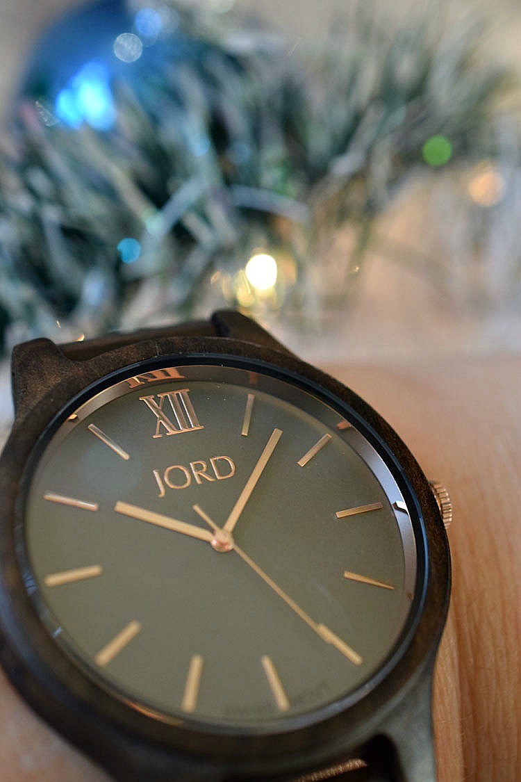 An engraved JORD wooden watch is a beautiful gift for Christmas