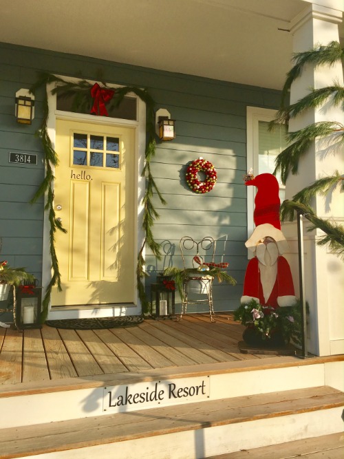 Christmas front porch