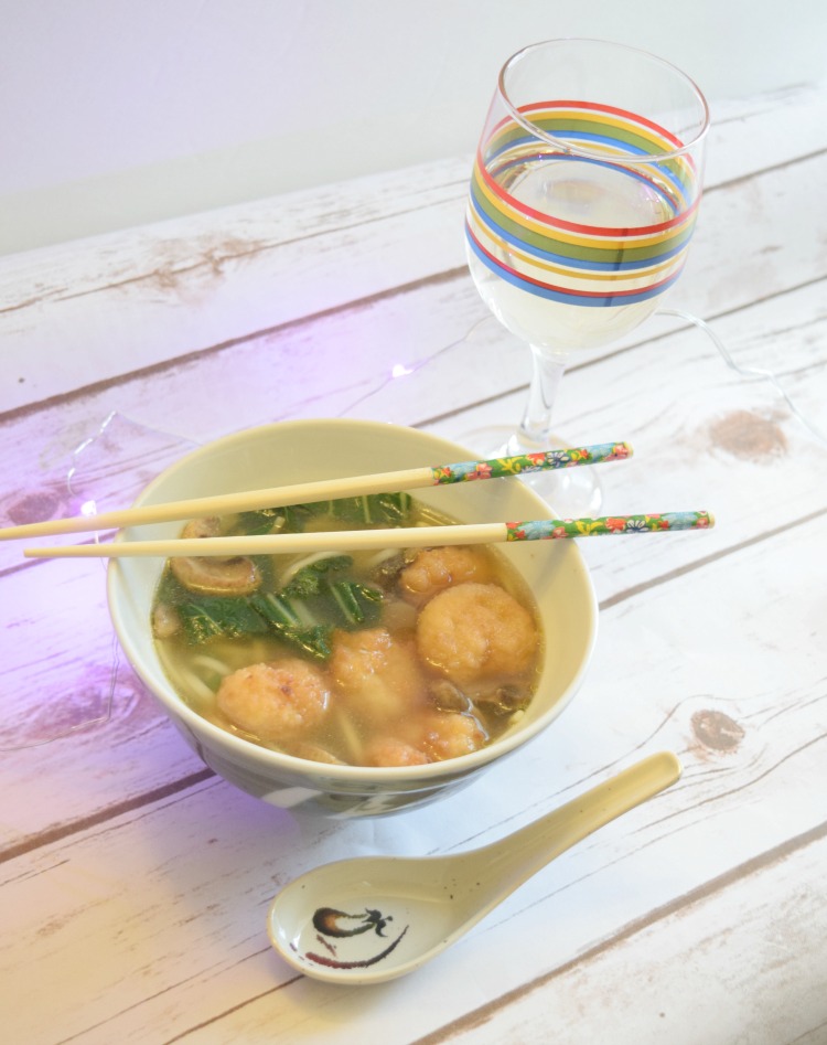 Recipe for shrimp udon soup