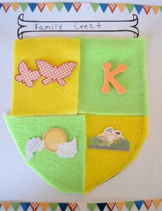 easy and fun family crest craft for kids