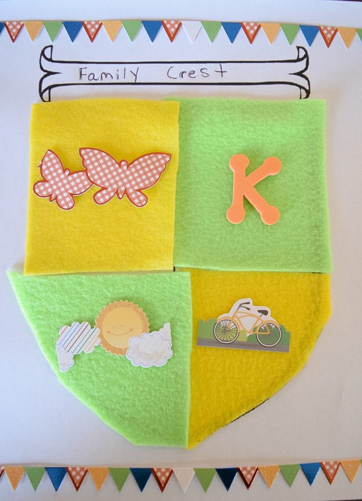 easy and fun family crest craft for kids