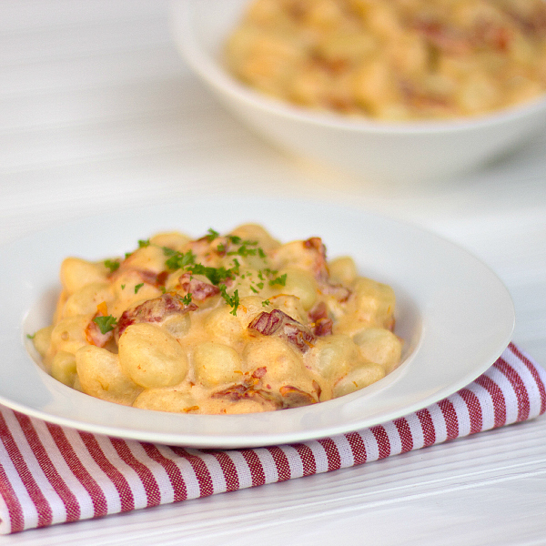 gnocchi with sun dried tomato sauce