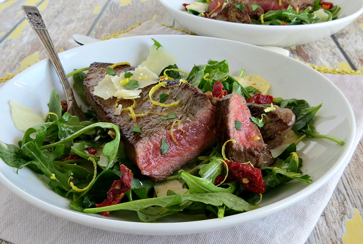 steak arugula salad recipe