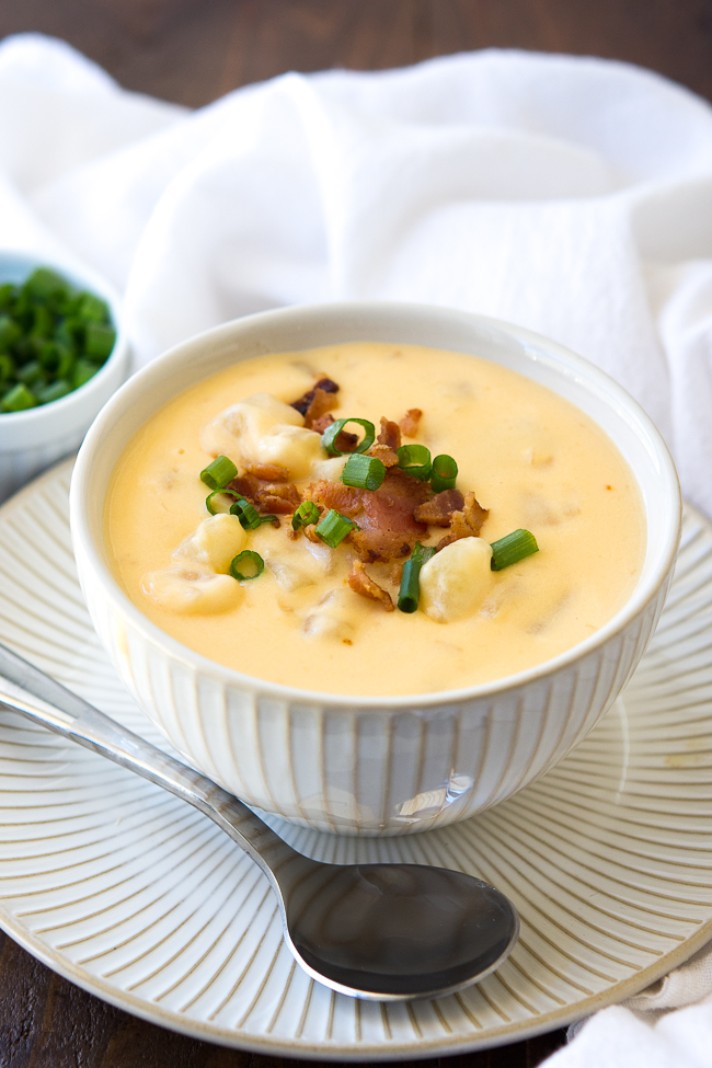 cheesy crock pot potato soup recipe