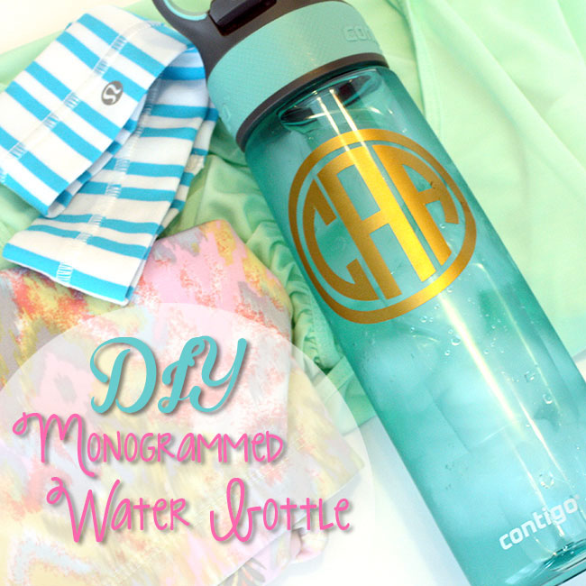 monogrammed water bottle