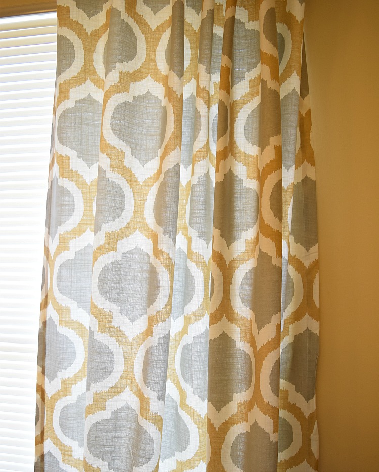 new yellow and gray kitchen curtains