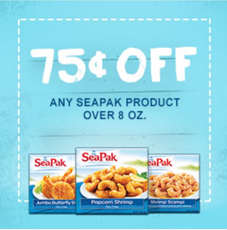 75 cents off SeaPak seafood coupon