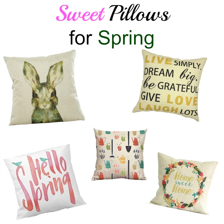 I love all these inexpensive pillows from Amazon for spring