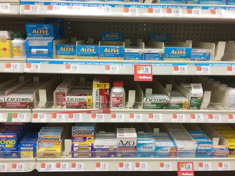 Excedrin at Walmart