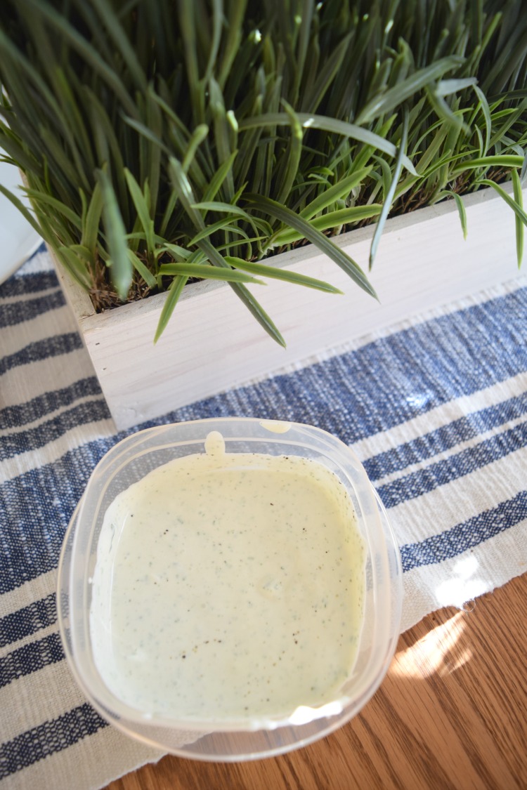 Easy homemade green goddess salad dressing recipe