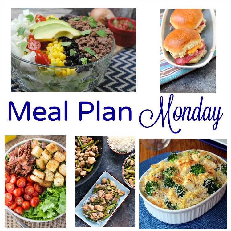 Meal Plan Monday -- five great recipes for weeknight meals